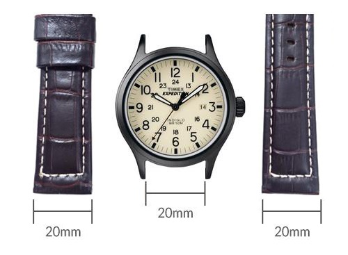 Cách xác định độ rộng của dây da đồng hồ