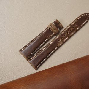 Dây đồng hồ Handmade da Chromexcel màu nâu nhạt