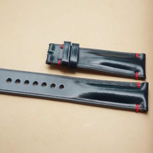 Dây đồng hồ Handmade da Shell Cordovan màu xanh navy DS03922