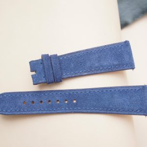 Dây đồng hồ Handmade da cừu nhung màu xanh navy CN10091