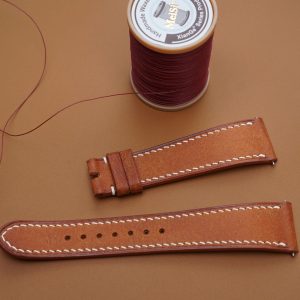 Dây đồng hồ Handmade da Pupelo màu nâu bò  PP003