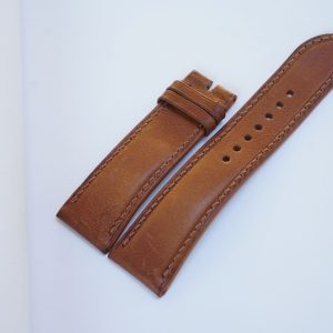 Dây đồng hồ Handmade da bò vachetta Ý màu vàng bò