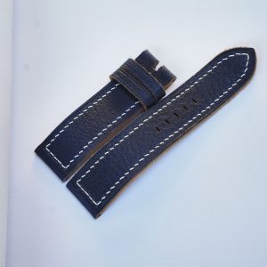 Dây đồng hồ Handmade da bò vachetta Ý màu đen